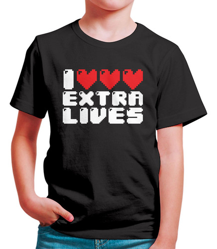 Polo Niño I Heart Extra Lives (d0392 Boleto.store)