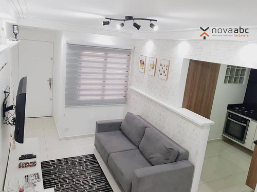 Imagem 4 de 22 de Apartamento Com 2 Dormitórios À Venda, 53 M² Por R$ 270.000,00 - Vila Scarpelli - Santo André/sp - Ap3182