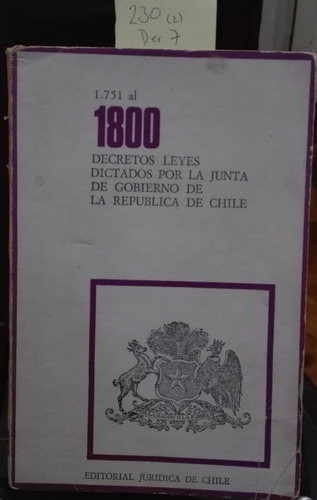 1.751 Al 1800 Decretos Leyes Dictados Por La Junta //