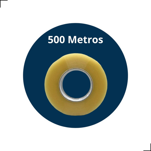 3 Fitas Adesiva 500 Metros Durex Embalar Caixa Correio Ecome