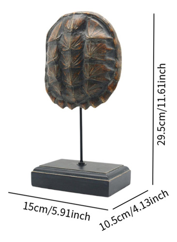 Turtle Shell Sculpture Decor Gift Good Luck Creative With