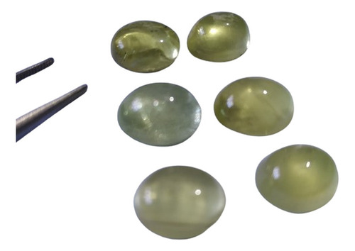 Berilo Heliodoro Natural Extra 06 Gemas Com 14,5 Ct. Amarelo