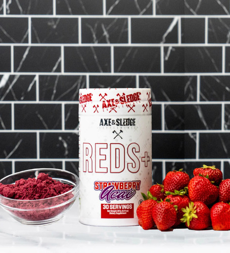Reds+ / Superalimentos Rojos 30srv Axe & Sledge Antioxidante Sabor STRAWBERRY ACAI