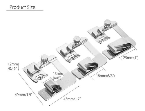 Prensatelas Para Máquina De Coser, Tela, Cuero, Empalme