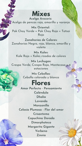 Imagen 3 de 8 de Semillas Huerta Y Aromáticas - A Elección - De Estación