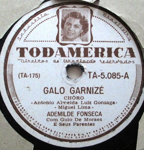 A8328 Ademilde Fonseca Disco 78rpm -   Galo Garnizé   E Ped