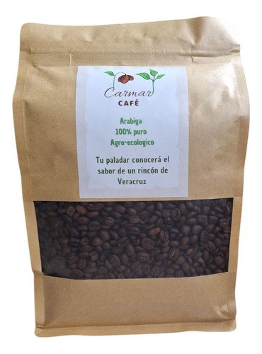 Cafe En Grano 100% Natural De Veracruz (1 Kg)