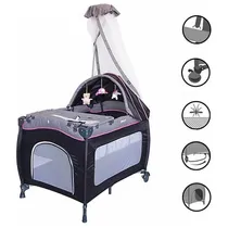 Comprar Cuna Corral Mecedora Ebaby Tull Capota Juguetes Y Cambiador