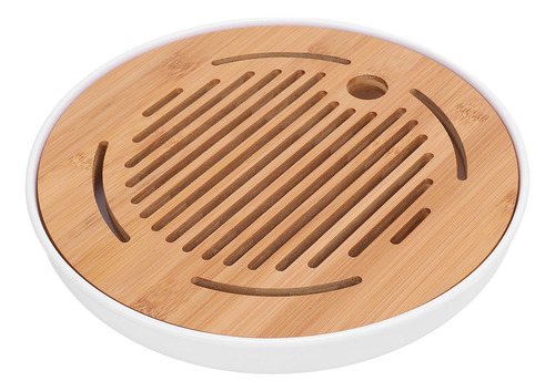 Bandeja De Té Chino De Kung-fu De 10 Pulgadas, Forma Redonda