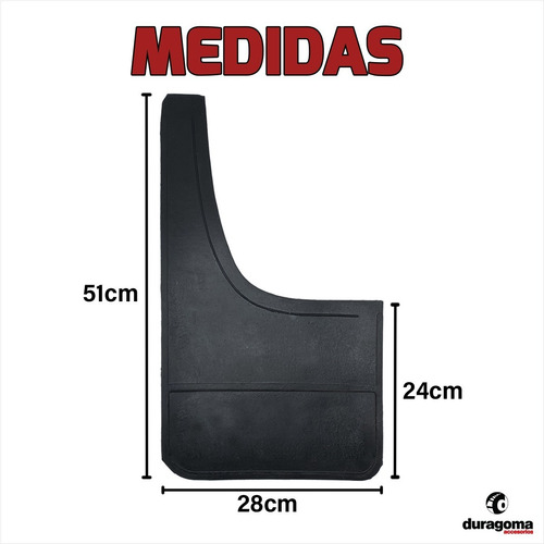 Imagen 3 de 6 de Juego X2 Barreros Goma P/ Pick Up Mb Camioneta Mercedes Benz
