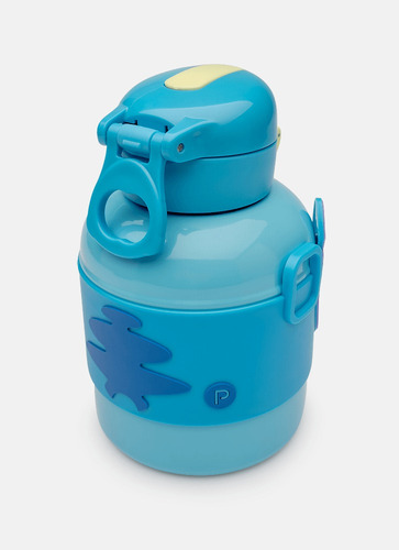Garrafa Térmica Com Canudo Stitch Puket Azul