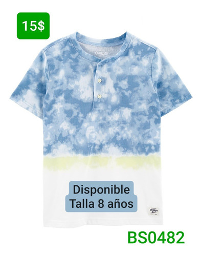 Franela Para Niño Talla 8 Años Bs0482