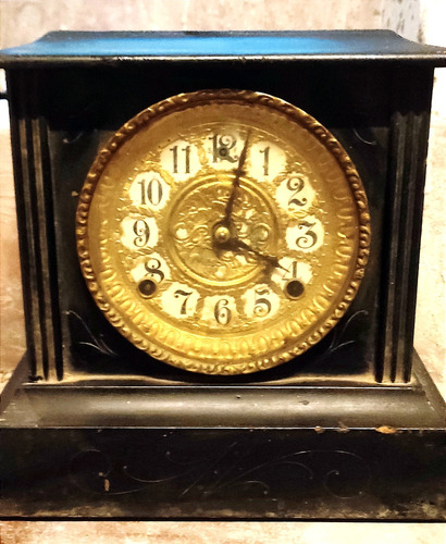 Antiguo Reloj De Sobremesa Con Medio Carrillon Para Reparar