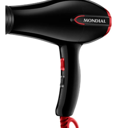 Secador Com Difusor De Cachos Mondial Turbo Color Red 220V
