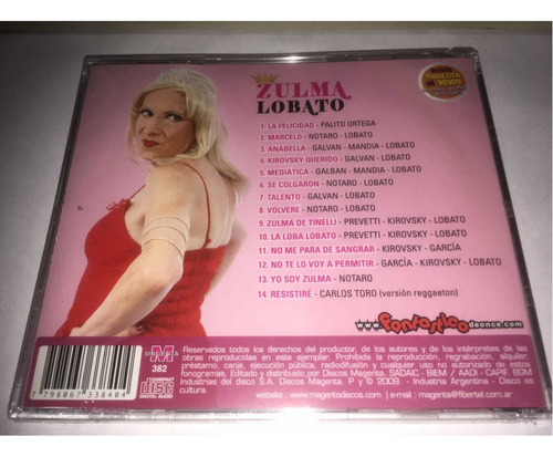 Zulma Lobato No Te Lo Voy A Repetir!!! Cd Nuevo Cerrado