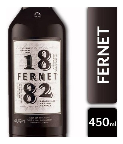 Fernet 1882 450ml Zetta Bebidas