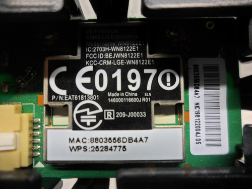 Placa De Saida De Som Tv LG Ln 5400 Cod Eat61813801