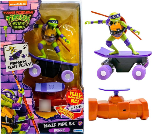 Vehiculo Mutant Ninja Turtles Half Pipe Rc, Donatello,remoto Color Donatello