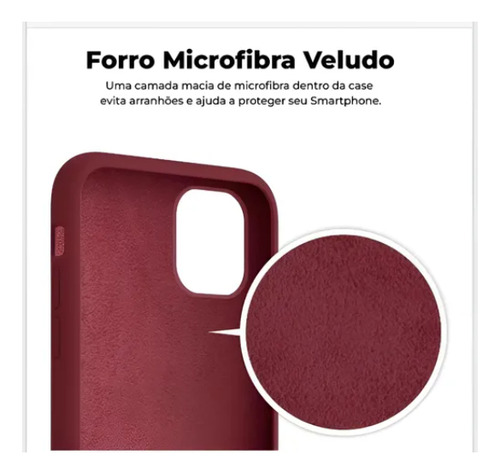 Capa Compatível Para iPhone 13 Silicone Case