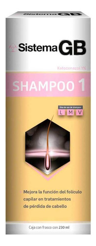 Shampoo Sistema Gb Mujer 1 Ketoconazol 1% 230ml