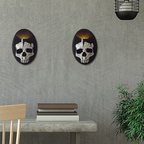 C Lámpara De Pared Calavera Decoración De Halloween Familia