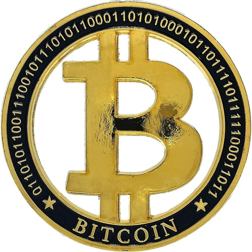 Imagen 1 de 5 de Bitcoin Moneda Modelo Hollow Representacion Btc Con Capsula!