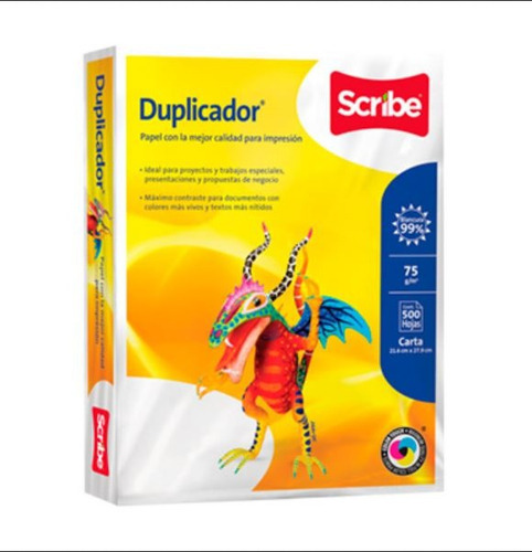 5 Paquetes Papel Bond Scribe Duplicador 2500 Hojas T/carta