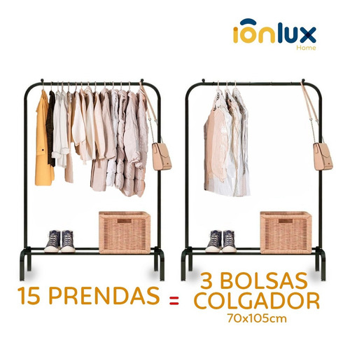 Bolsas Al Vacío Para Ropa 4x3 Colgador 70x105