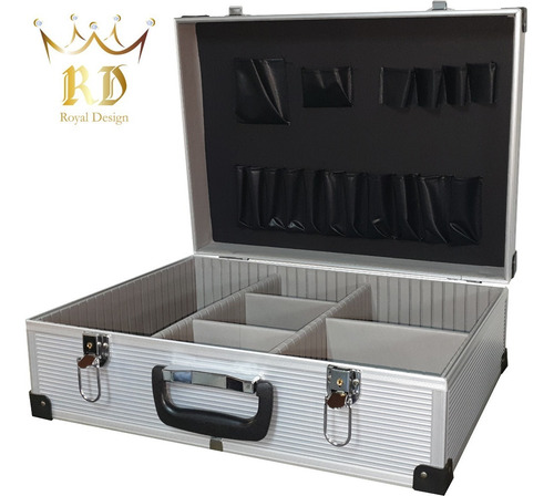 Imagen 3 de 6 de Maletín Aluminio * Reforzado* Caja Porta Herramientas, Maquillaje, Cosméticos, Etc
