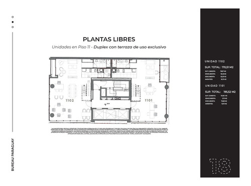 Imagen 22 de 23 de Departamento Duplex - Bureau Paraguay - Retiro - U1102