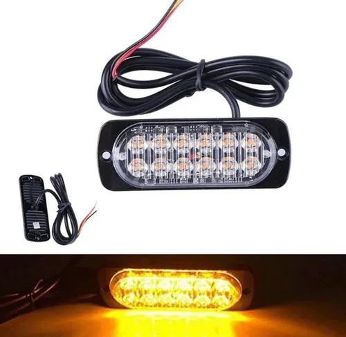 comprar Lampara Luz Led 12 Smd Colores Flash Baliza 18 Modos 12\u002F24v 
