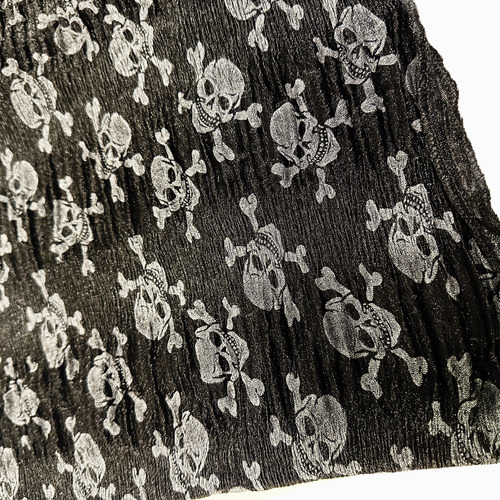 Calavera Pañuelo Bandana Craneo Rock Negro Calaveras Unico
