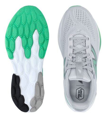 Tenis New Balance Correr 520v9 Mujer W520le9 Gris