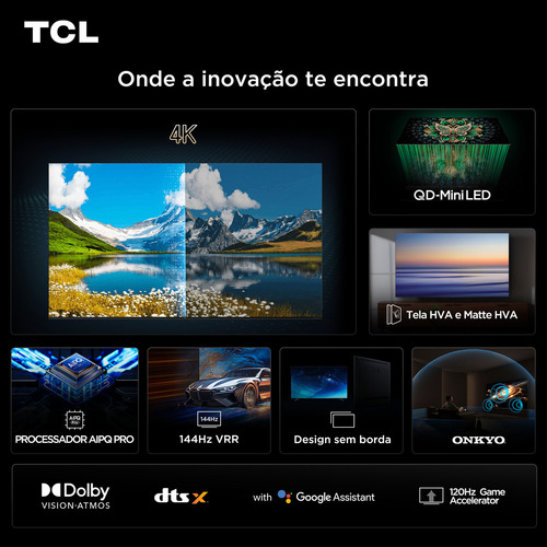Tcl 4k Qd-mini Led Tv 75 C6k Google Tv