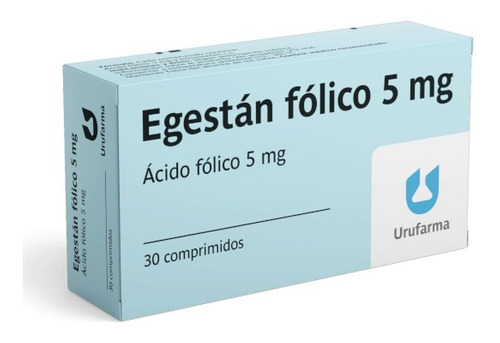 Egestán Fólico® 5mg X 30 Comprimidos | Ácido Fólico