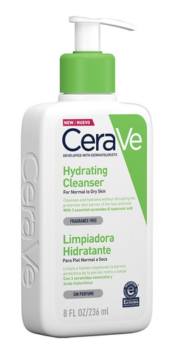 Imagen 3 de 3 de Cerave Limpiador Facial Hidratante X 236 Ml