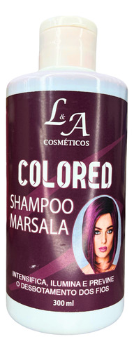 Shampoo Tonalizante Marsala Intenso - S/ Amônia - L&a 300ml