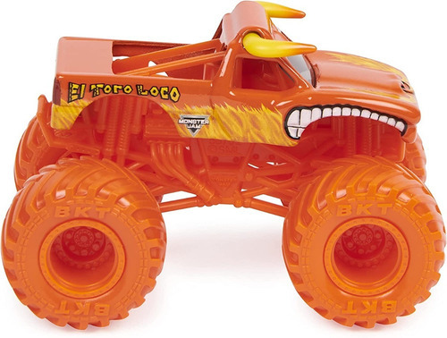 Imagen 2 de 5 de Monster Jam Vehiculo El Toro Loco Serie 25 1:64 - Color Naranja