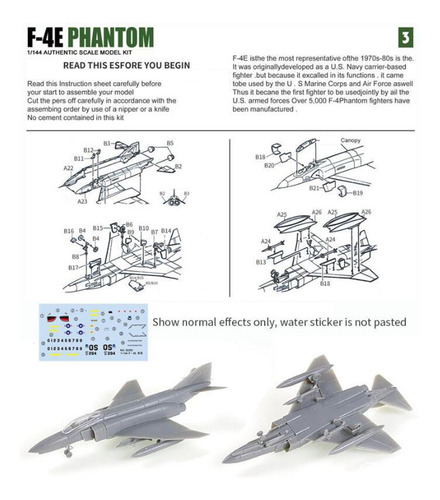 1/144 Kits De Aviões De Montados Em 4d, Modelos De F4e
