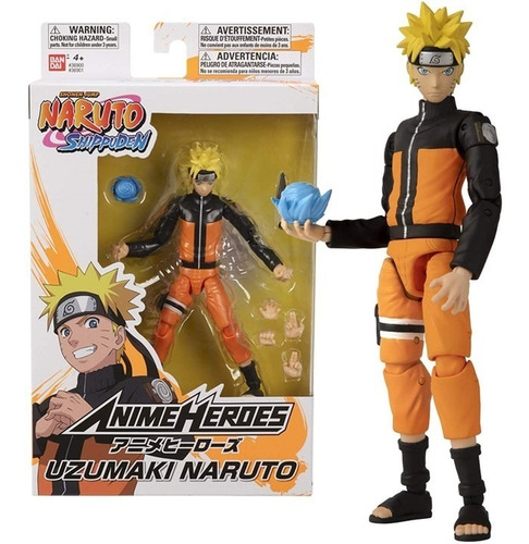 Imagem 1 de 7 de Boneco Uzumaki Naruto - Shippuden Anime Heroes Bandai