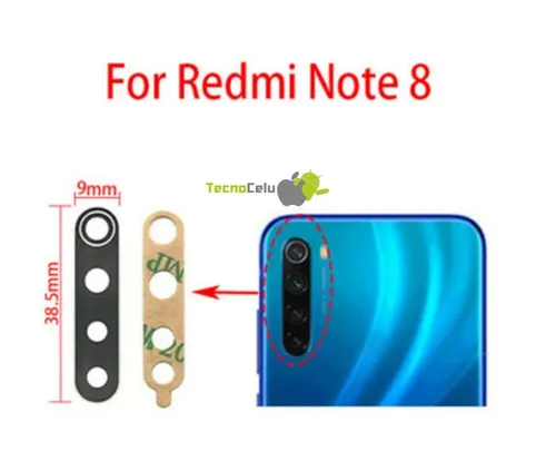 Lente C mara Repuesto Xiaomi Redmi Note 8 Incluye Adhesivo
