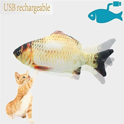 Pesandy Flopping Fish Cat Toy, 11'' Moving Cat Kicker Fish T