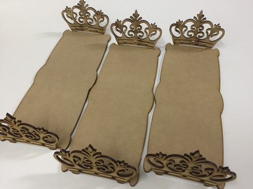 Imagen 9 de 10 de Bandeja Calada Candybar Corona 30x10 Fibrofacil Mdf