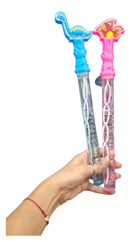 Burbujero Dinosaurios Jurassic Bubble Burbujas Giantes X4 U Color Transparente