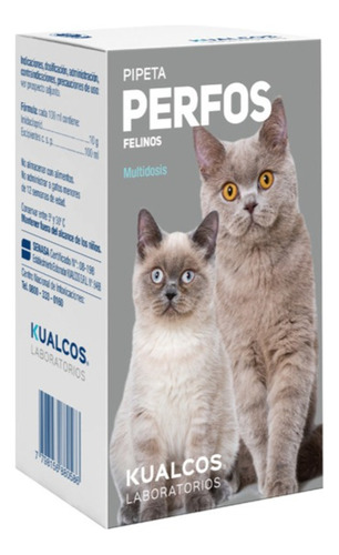 Pipeta Pulgas Garrapatas Perfos Max Felino Multidosis 10 Ml