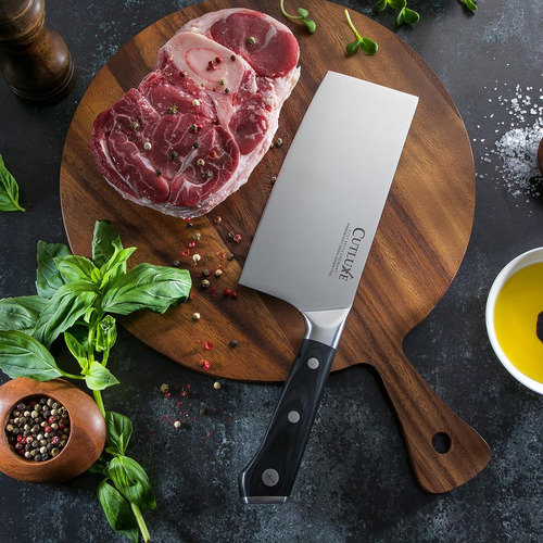 Cuchillo De Cuchilla Y Cuchillo De Chef - Acero Alemán Forja