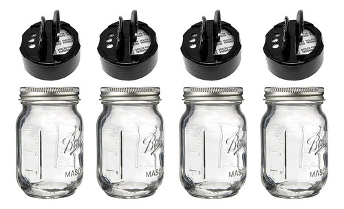 Mini Mason Spice Jar Con Tapa Dispensadora  Oz (, N