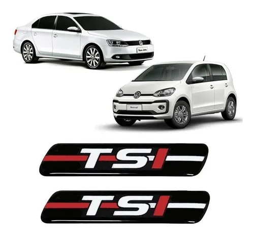 comprar Par De Adesivos Emblema Coluna Tsi Vw Jetta Up Polo Resinado