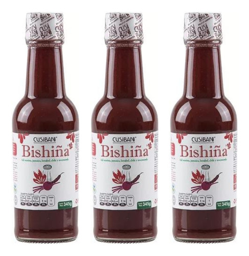 Bishiña Chile Líquido Cusibani Xoconostle Frasco 3 Pz 1020g