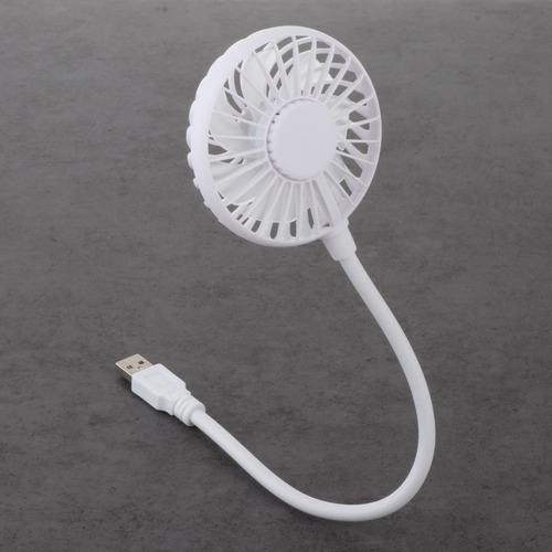 A+ 2 Mini Ventiladores Portátiles Usb Blancos De 35 X 8 X